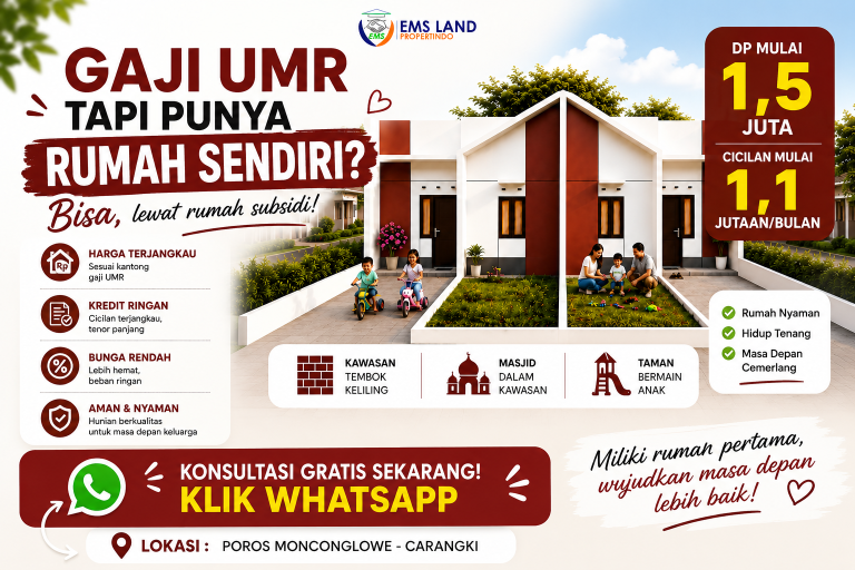  Gaji UMR tapi punya rumah sendiri? Bisa, lewat rumah subsidi!